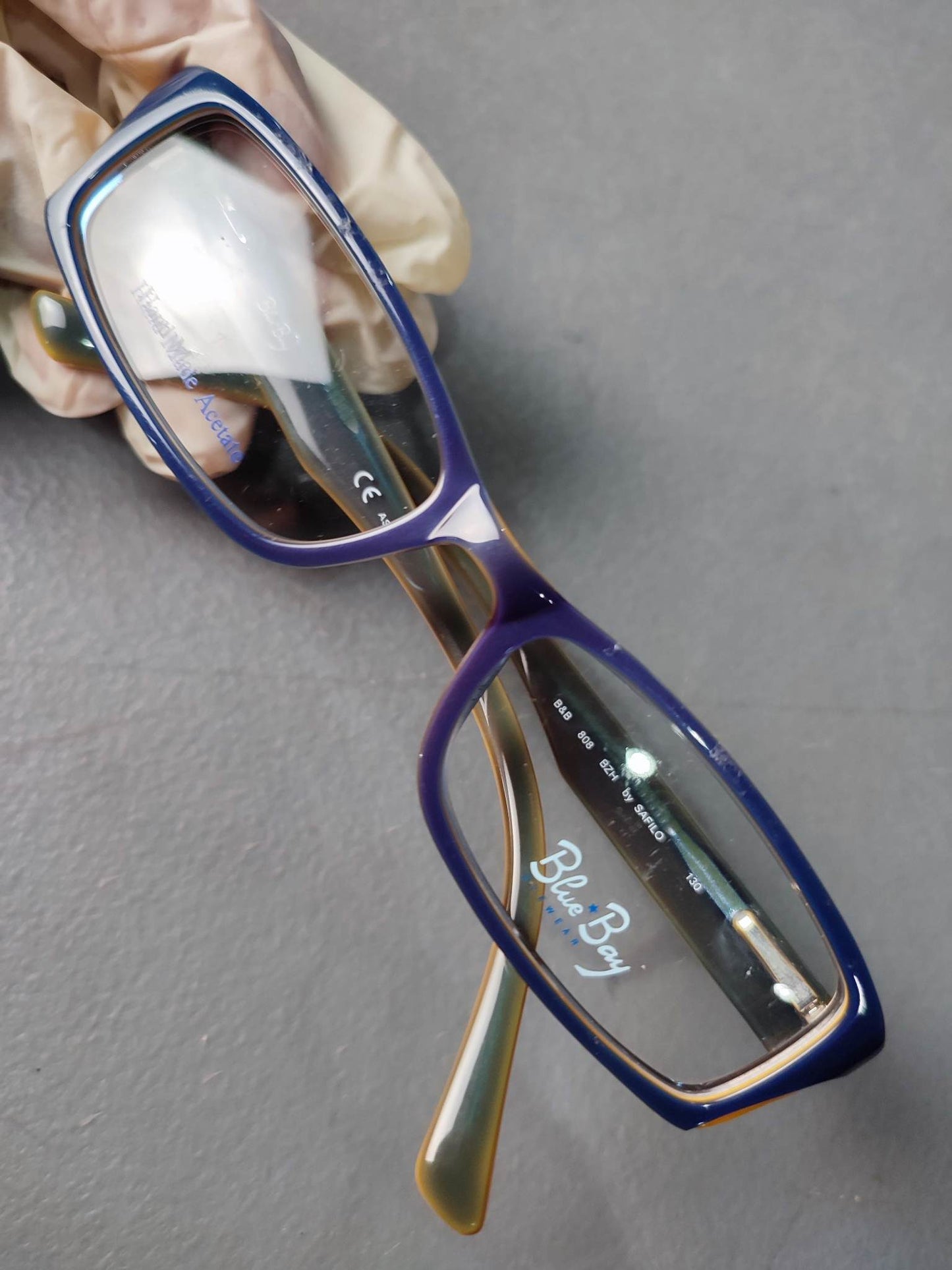 Plastic Frame SAFILO Blue Yellow (B&B 808 BZH) Eyeglass