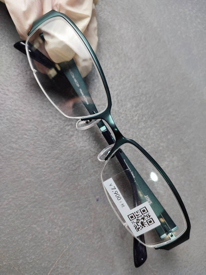 Plastic/Metal Frame JINS Matt Green (AMMN15S578F36) Eyeglass