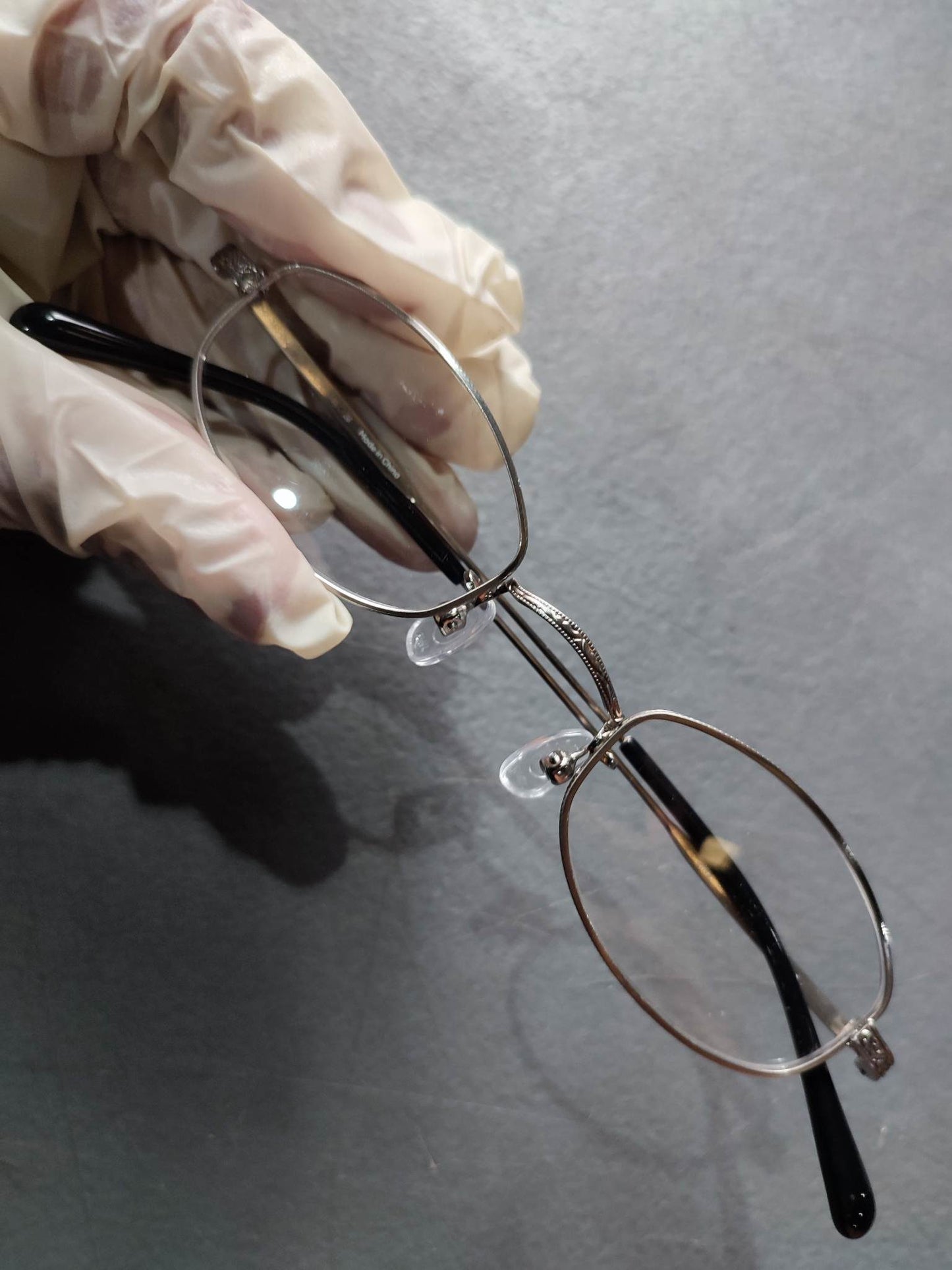 Plastic/Metal Frame JINS Silver (MMF15S056E96) Eyeglass