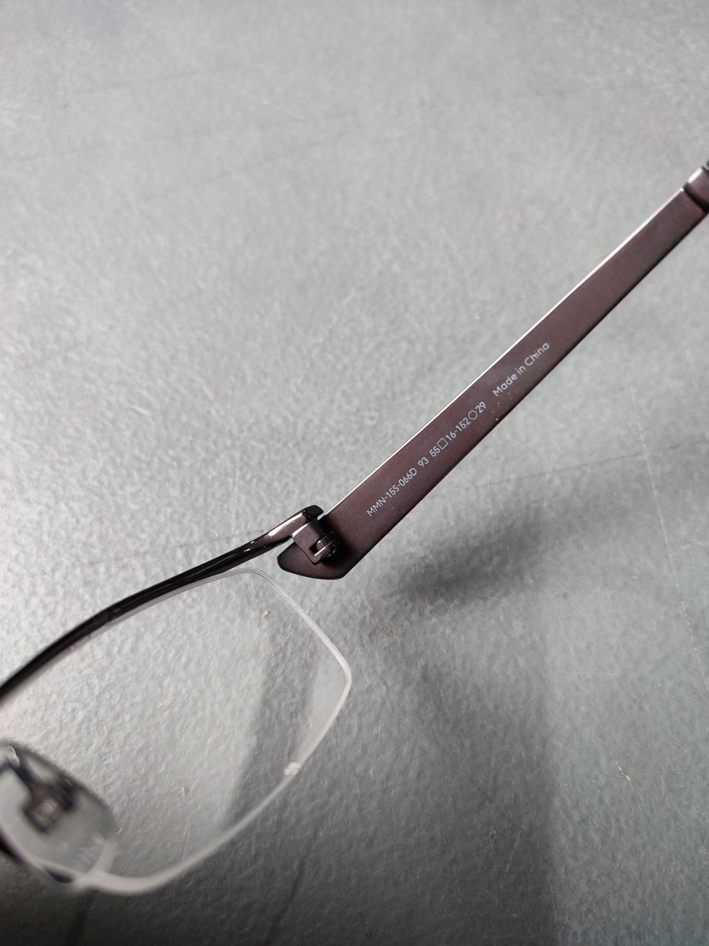 Plastic/Metal Frame JINS Glossy Black (AMMN15S066D93) Eyeglass