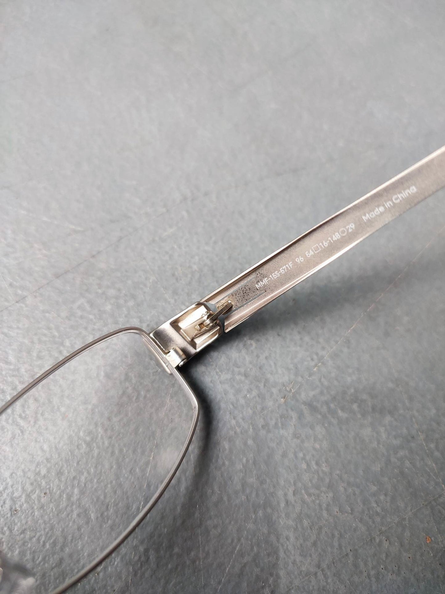 Plastic/Metal Frame JINS Matte Black (AMMN15S047H94) Eyeglass