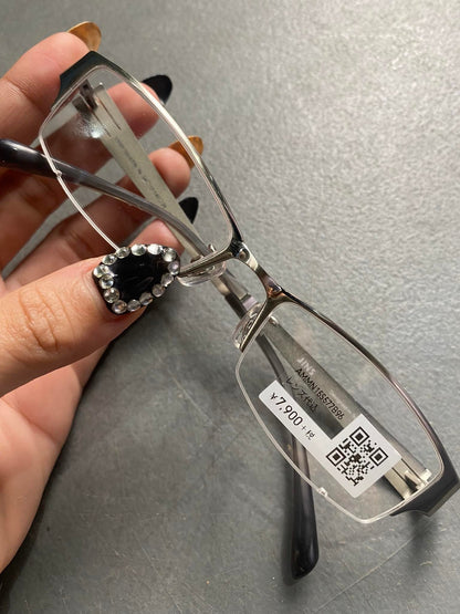 Plastic Frame JINS Silver (AMMN15S577B96) Eyeglass