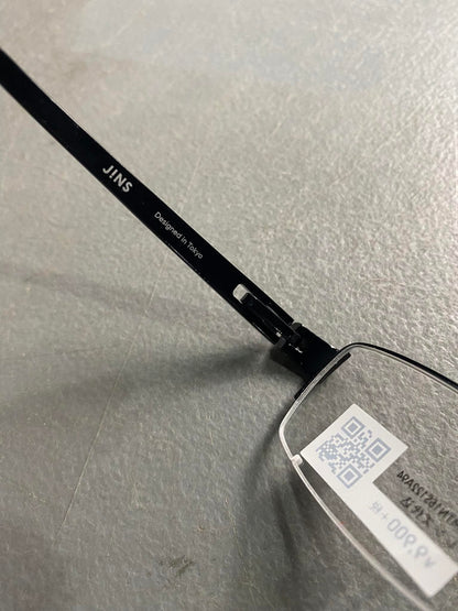 Plastic/Metal Frame JINS Glossy Black (AMTN15S122A94) Eyeglass