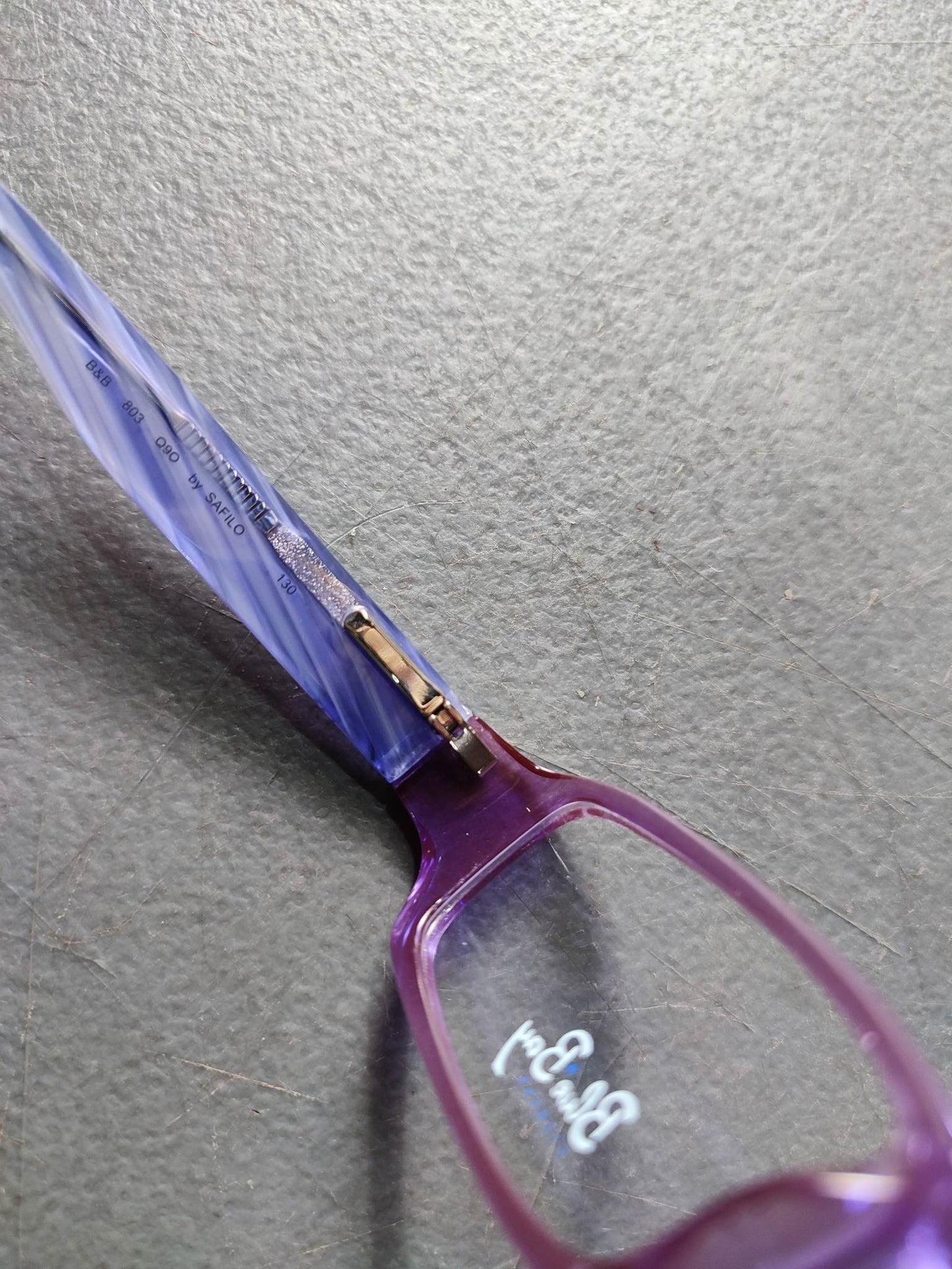 Plastic Frame SAFILO Transparent Violet (B&B 803 Q90) Eyeglass