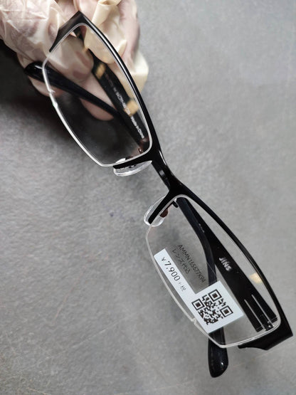 Plastic/Metal Frame JINS Matt Black (AMMN15S577K94) Eyeglass
