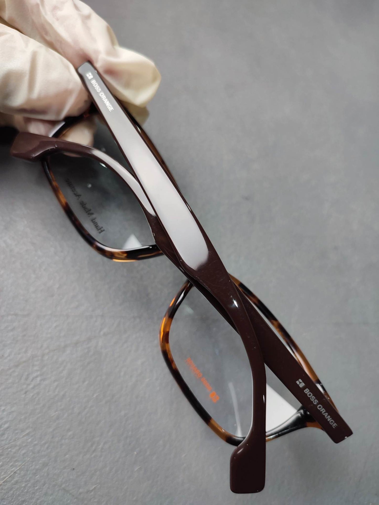 Plastic Frame BOSS ORANGE Transparent Black/Orange (B0 0024 AB3) Eyeglass