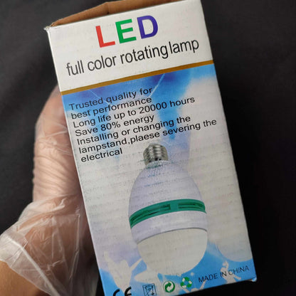 (Discolight)LED Full Color Rotating Lamp with ON and OFF Socket Dispenser