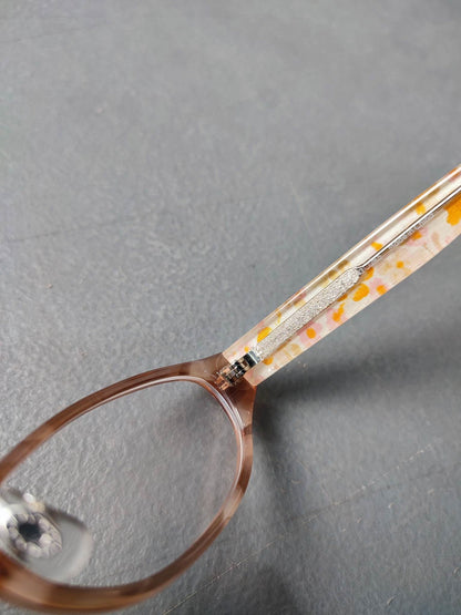 Plastic Frame JINS Floral Brown White (ALCF15S182A203) Eyeglass