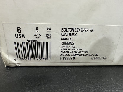 Reebok Blue Rubber Shoes Bolton Leather VB Unisex (FW9978) - Phase-out Model