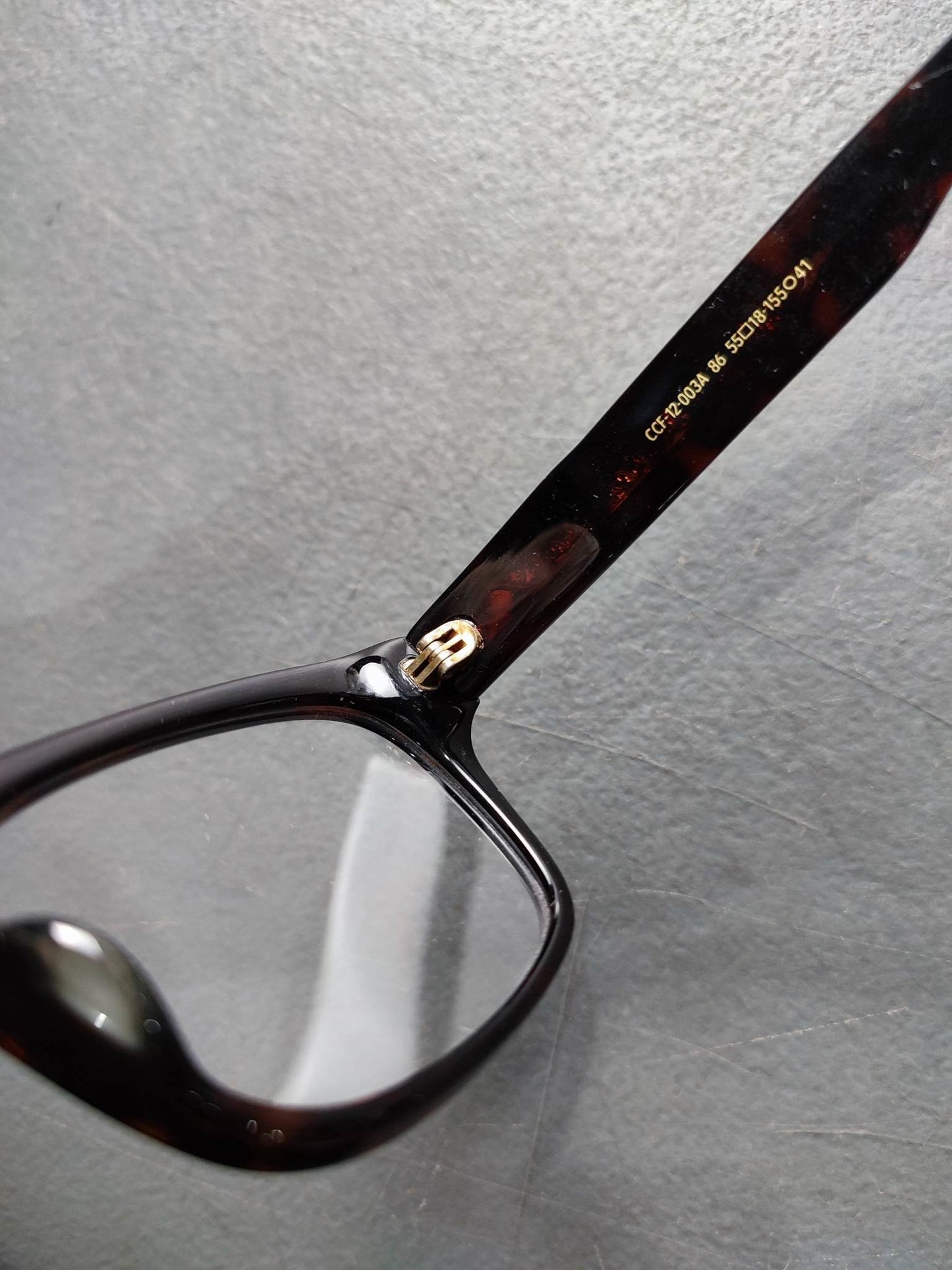 Plastic Frame JINS CLASSIC Black/Orange (ACCF12003A86) Eyeglass