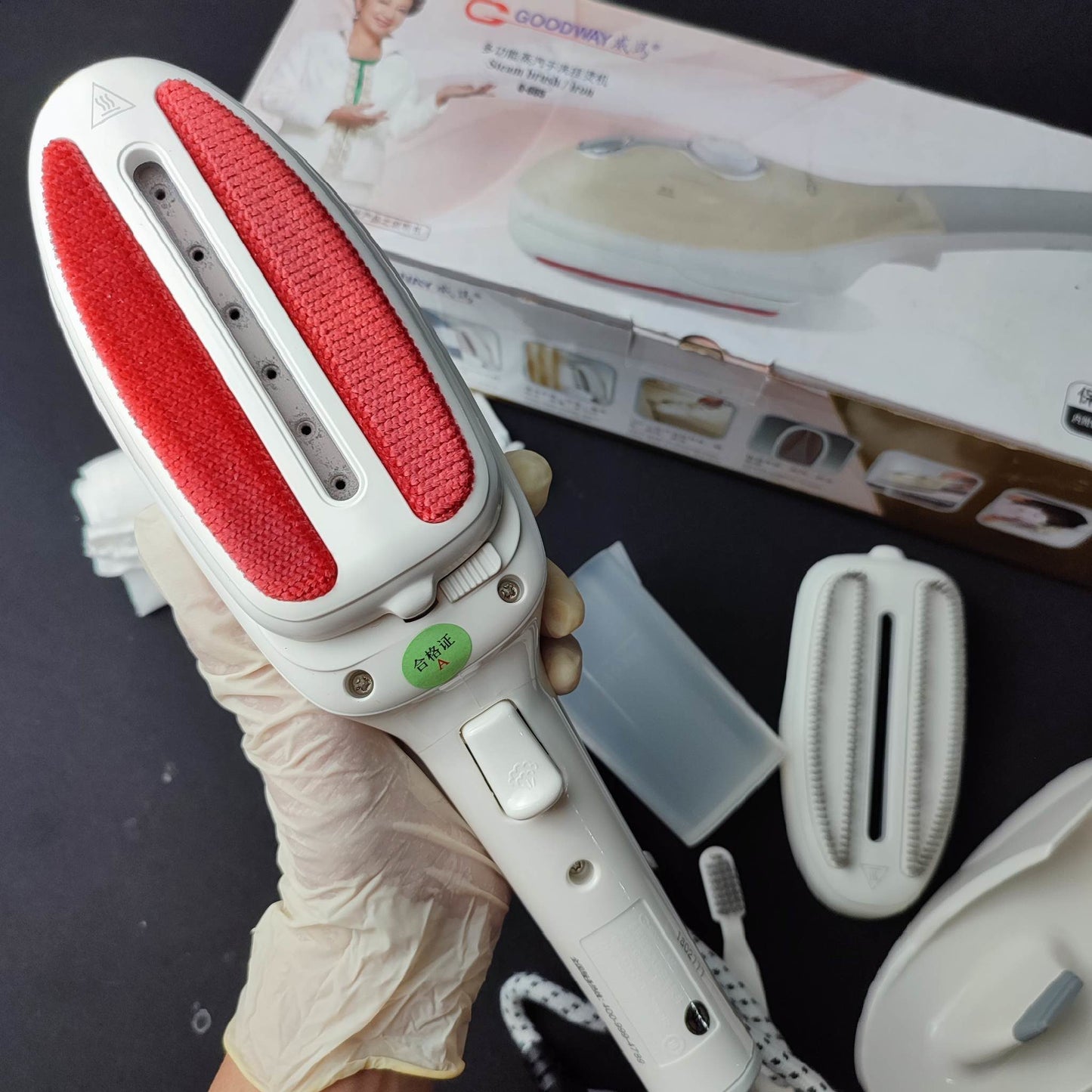 Goodway Steam Brush/Iron Combo White (G-665) - International Mall Pull-out