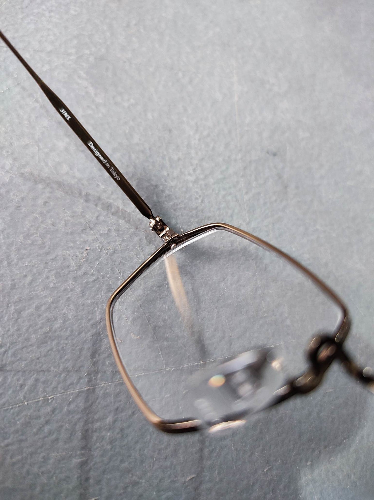 Stainless Metal JINS Gold (MMF-15S-O55E) Eyeglass
