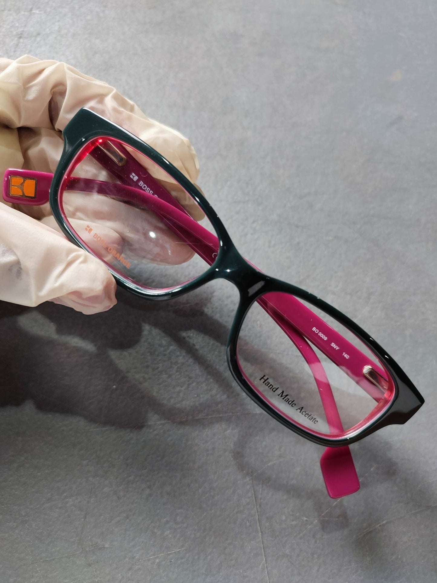 Plastic Frame BOSS ORANGE Pink/Black (B0 0009 SNY) Eyeglass
