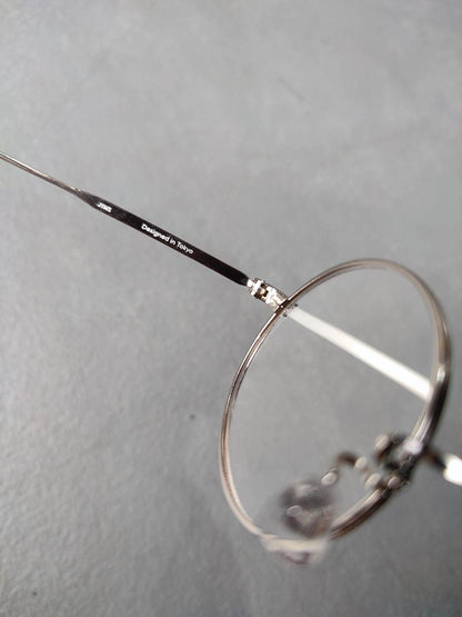Stainless Metal Frame JINS Silver/Black (MMF-15S-053E) Eyeglass