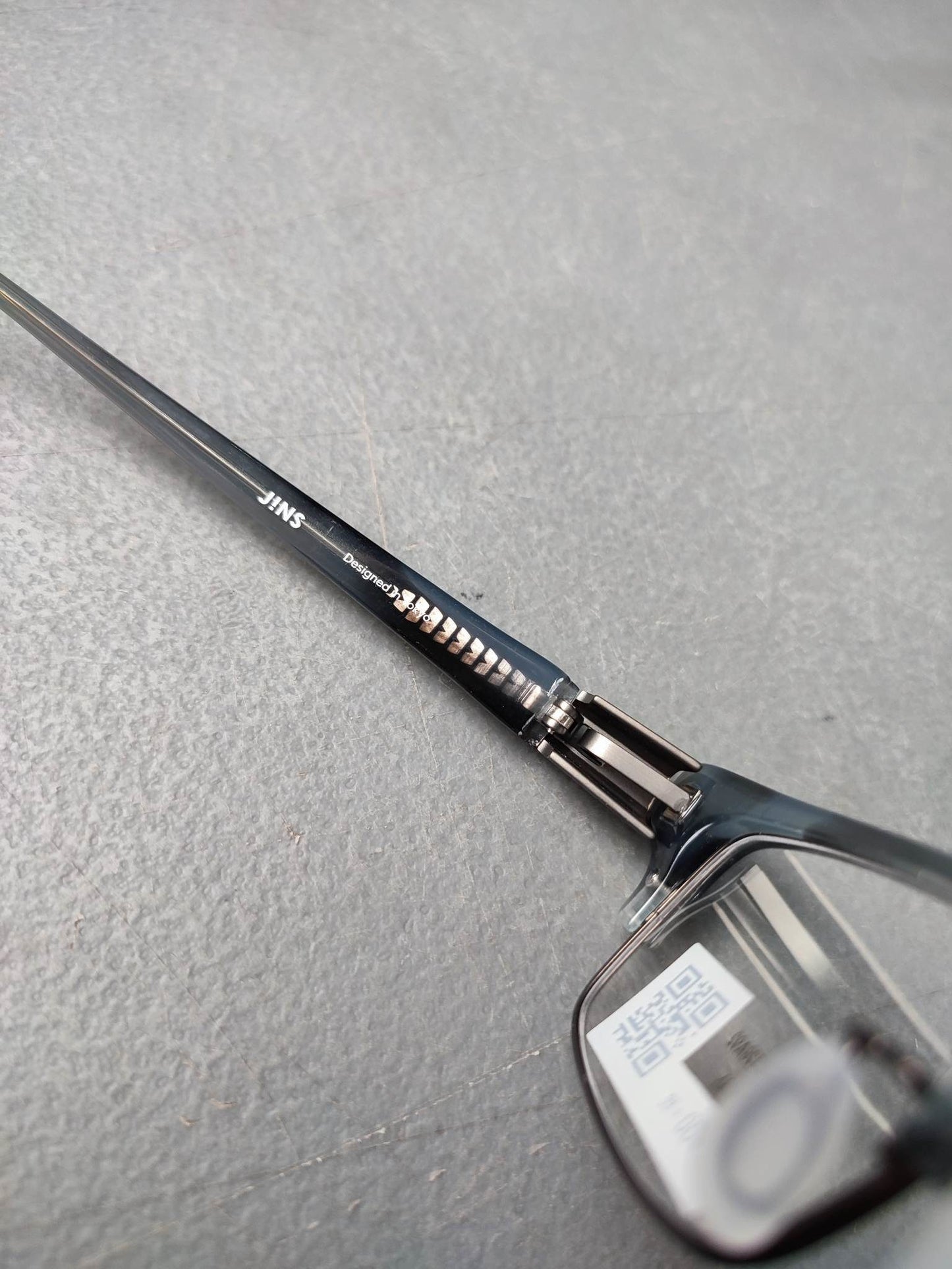 Plastic Frame JINS Tranparent Black (AMCF15S128A92) Eyeglass