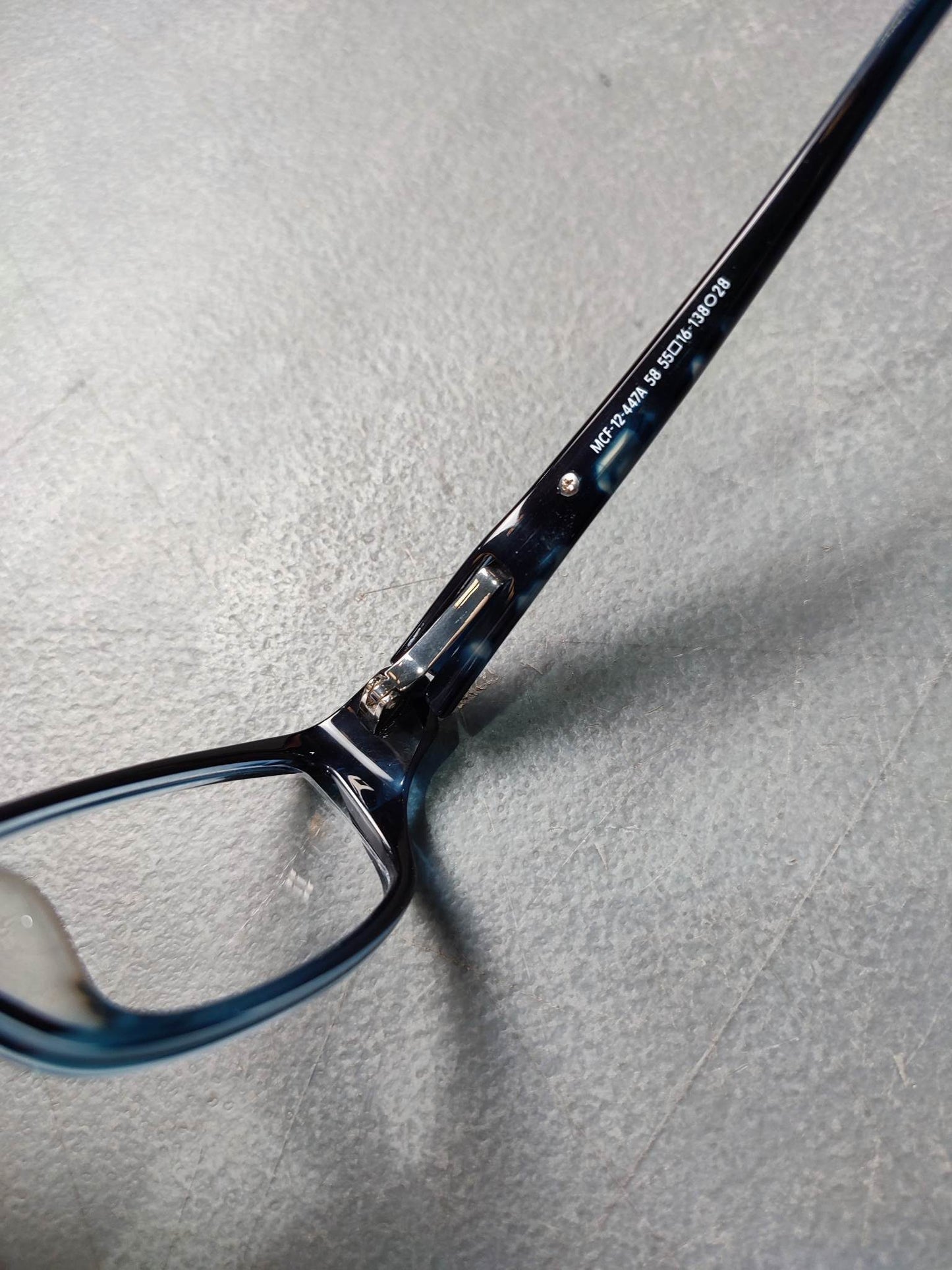Plastic/Metal Frame JINS Transparent Blue (AMCF12447A58) Eyeglass