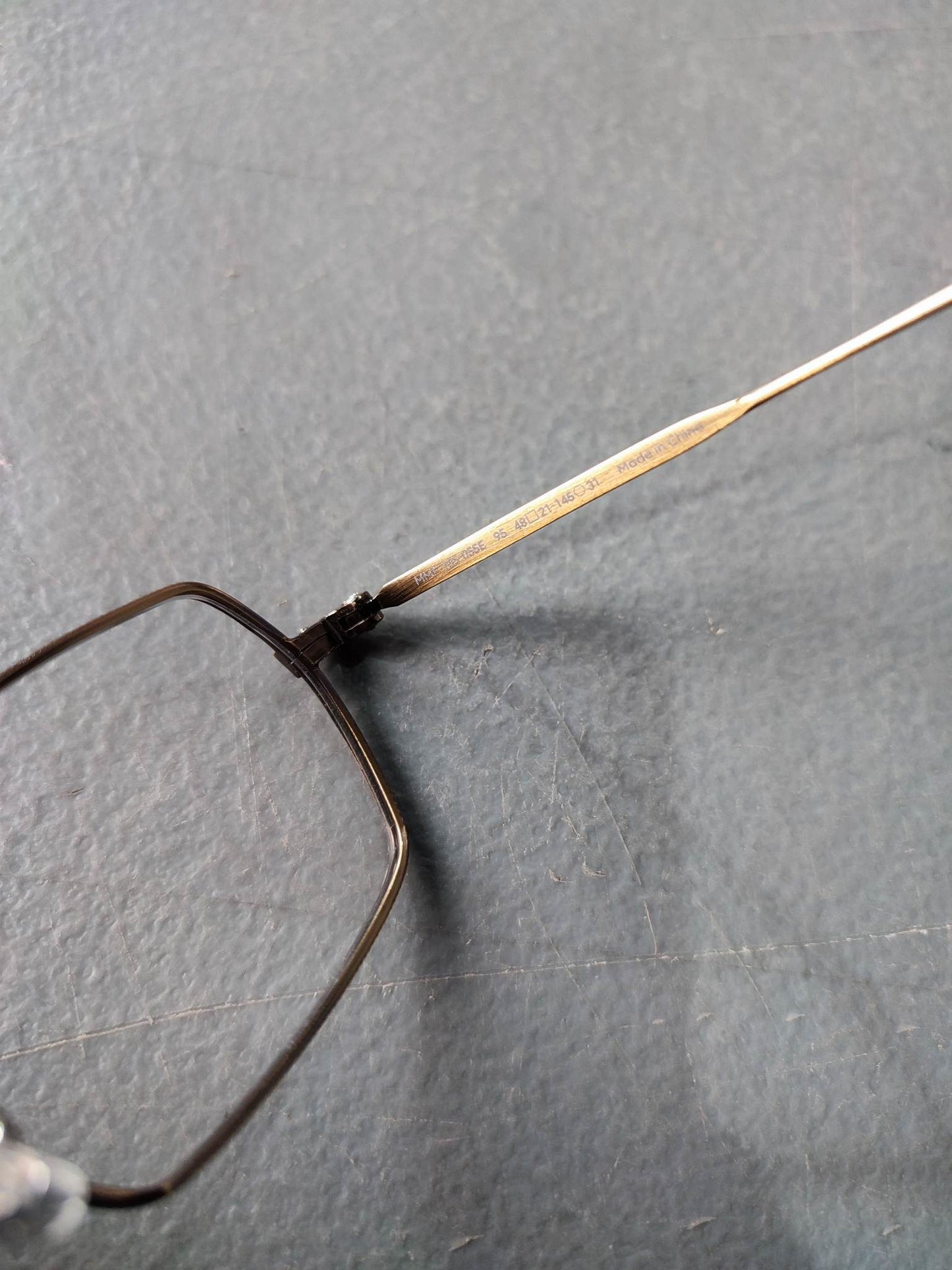 Stainless Metal JINS Gold (MMF-15S-O55E) Eyeglass