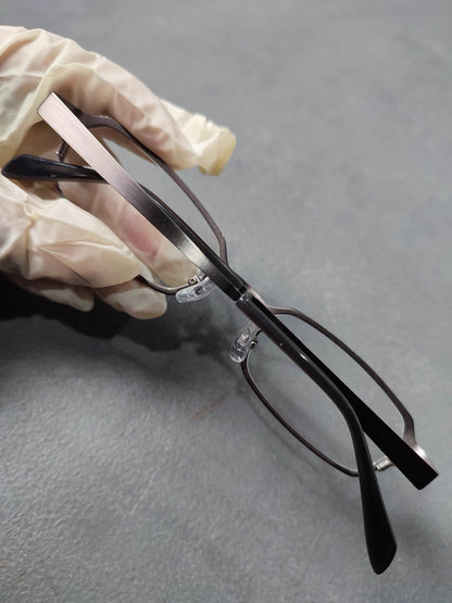Plastic/Metal Frame JINS Matt Gray Eyeglass