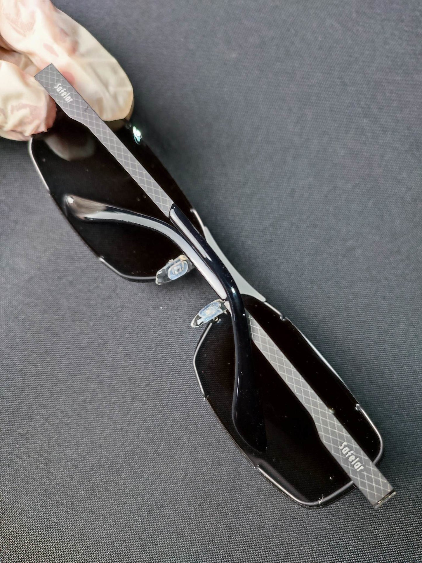 Metal Safelar Titanium Gray,Black (SF9009)-(Size:69-14-132) Sunglass