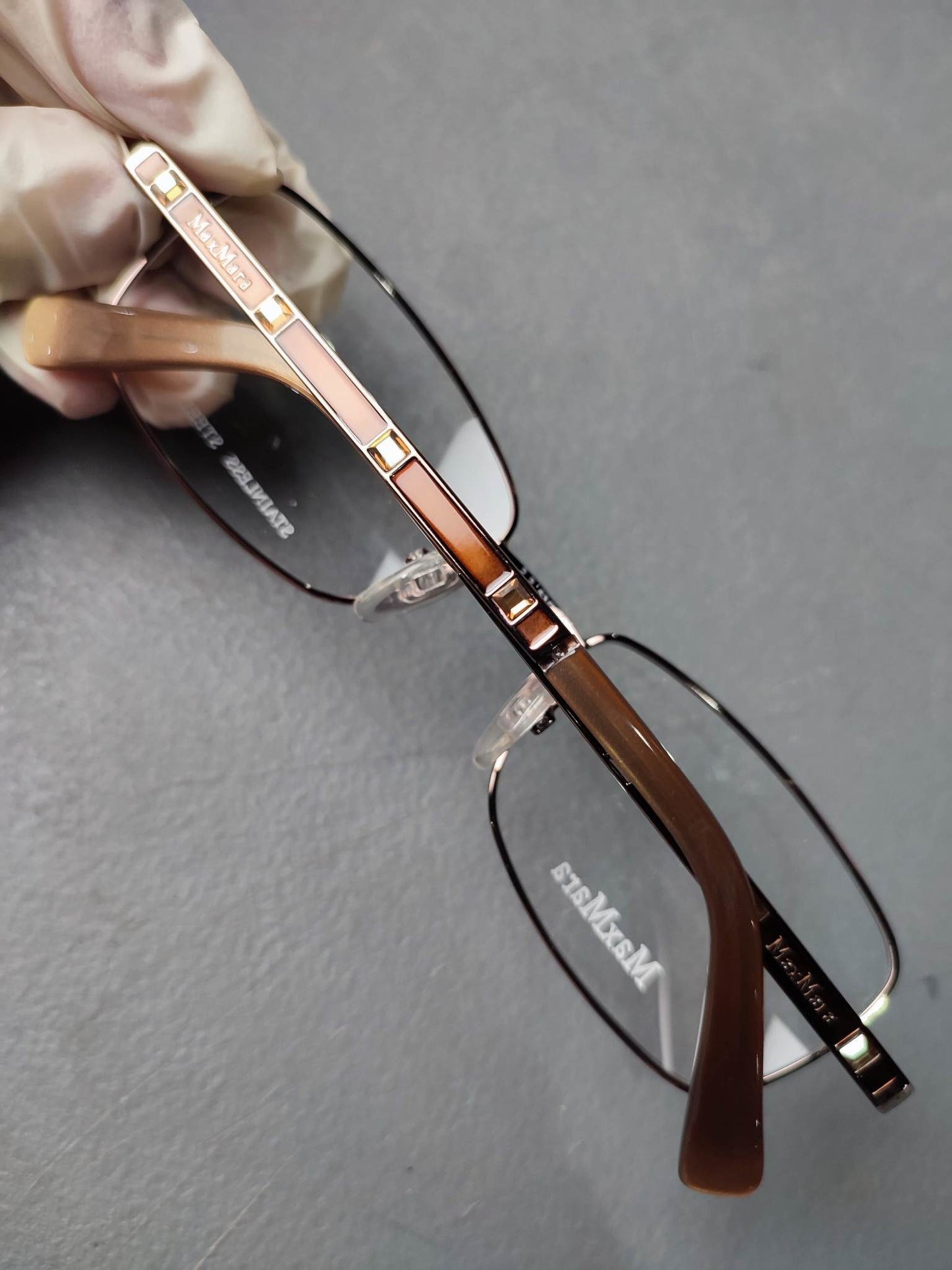 Plastic/Metal Frame MAX MARA Violet Brown (MM1115904) Eyeglass