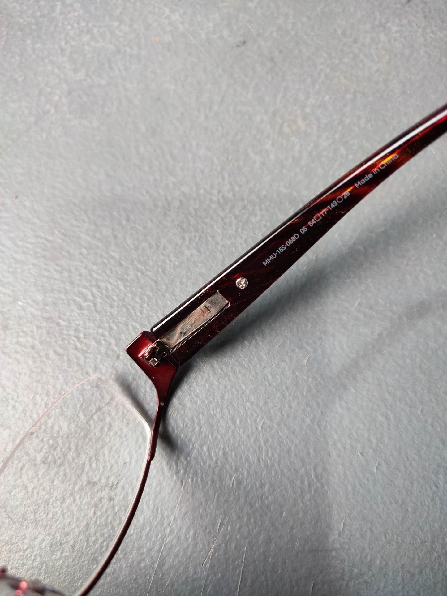 Plastic Frame JINS GLOSSY Red (AMMU15S068D05) Eyeglass