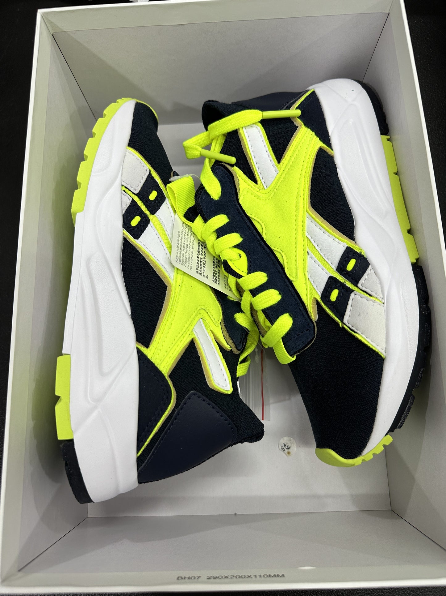 Reebok Blue/Yellow Green Rubber Shoes Bolton Sock VB LO Unisex (FU7555) - Phase-out Model