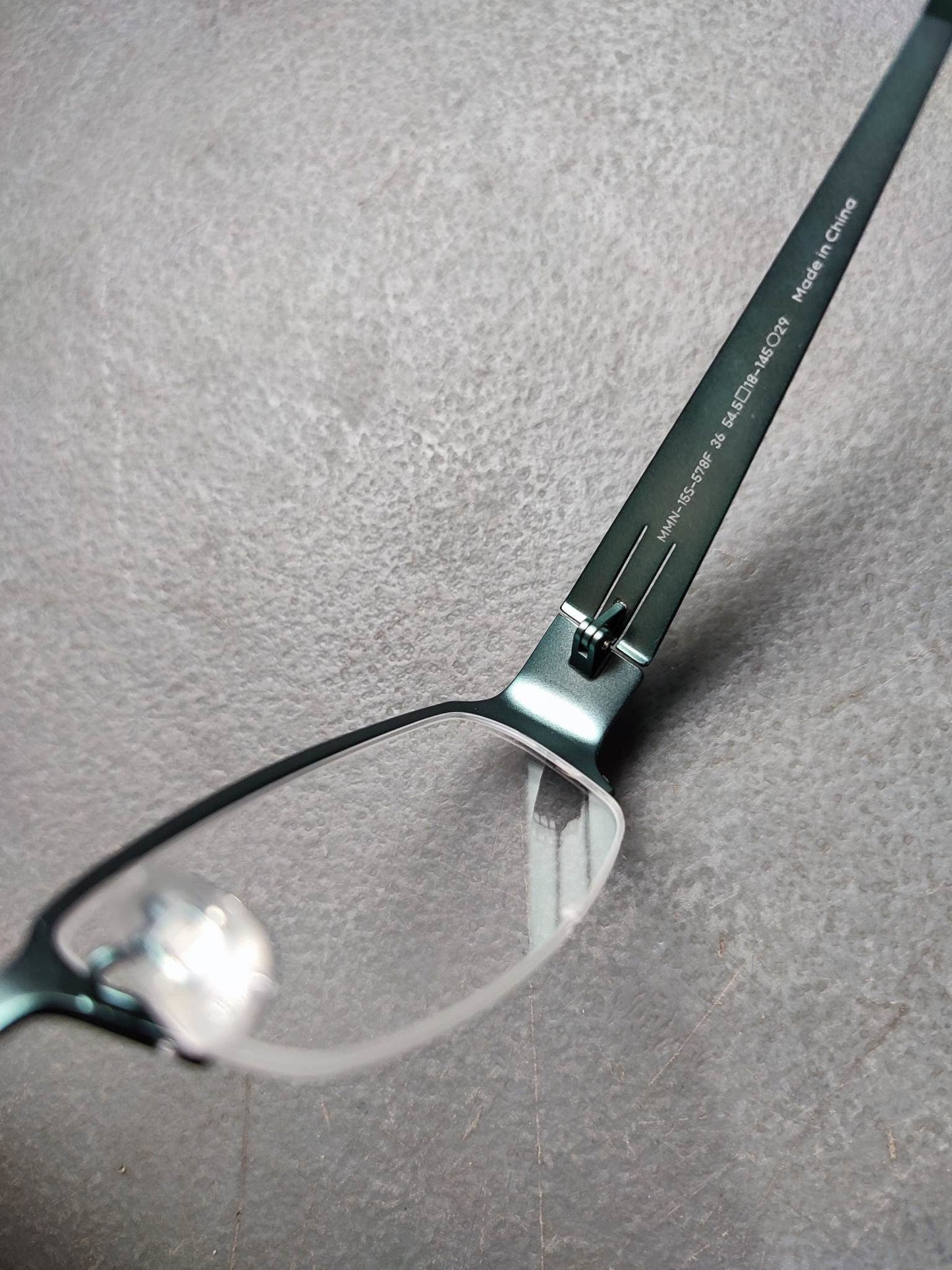 Plastic/Metal Frame JINS Matt Green (AMMN15S578F36) Eyeglass