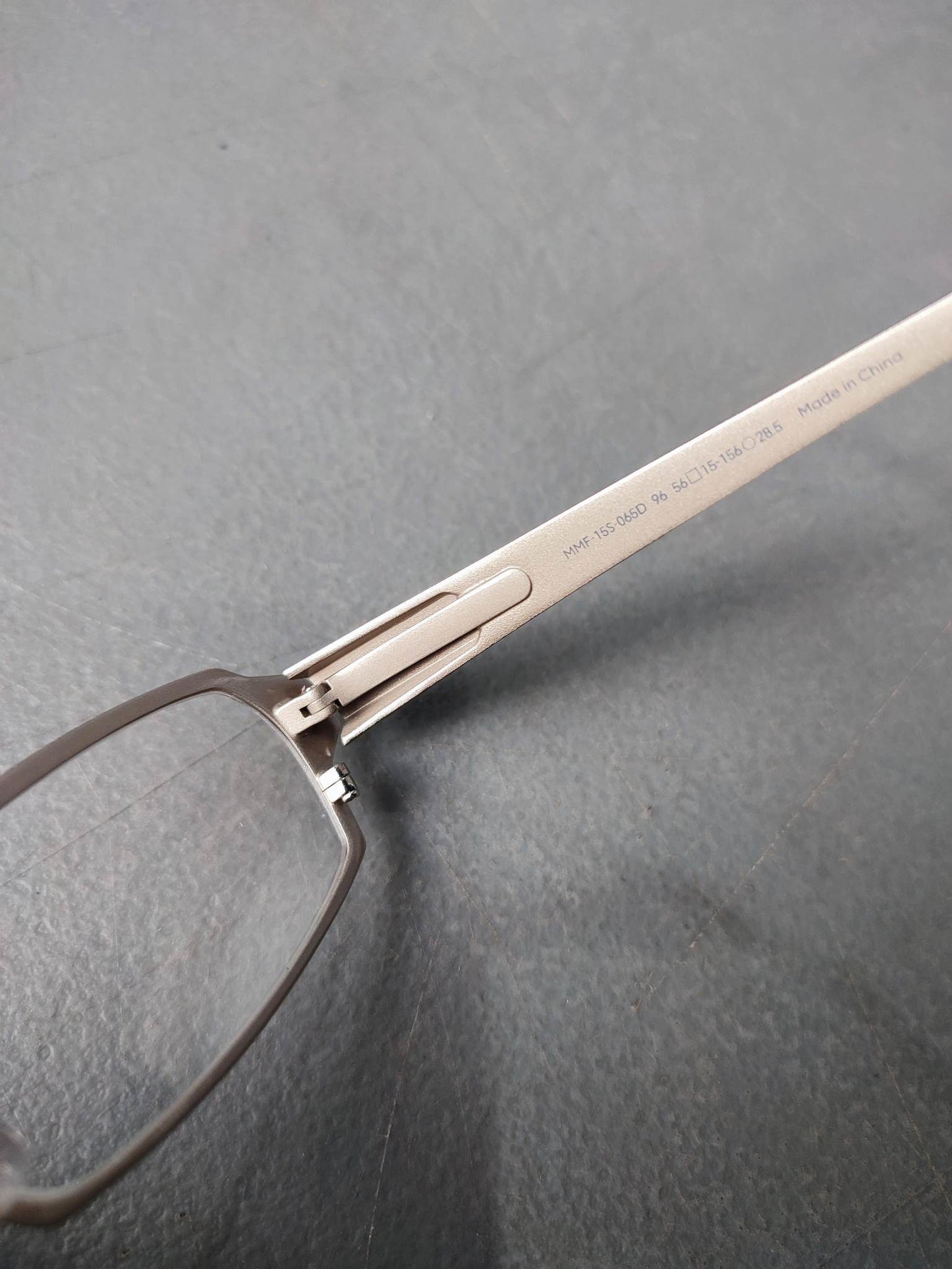 Plastic/Metal Frame JINS Silver (AMMF15S065D96) Eyeglass