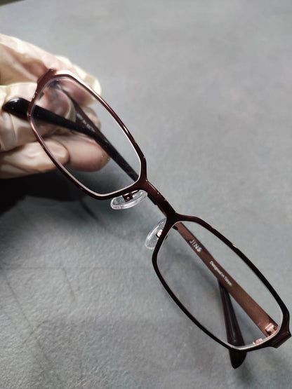 Plastic/Metal Frame JINS Glossy Brown (MMF-15S-057F84) Eyeglass