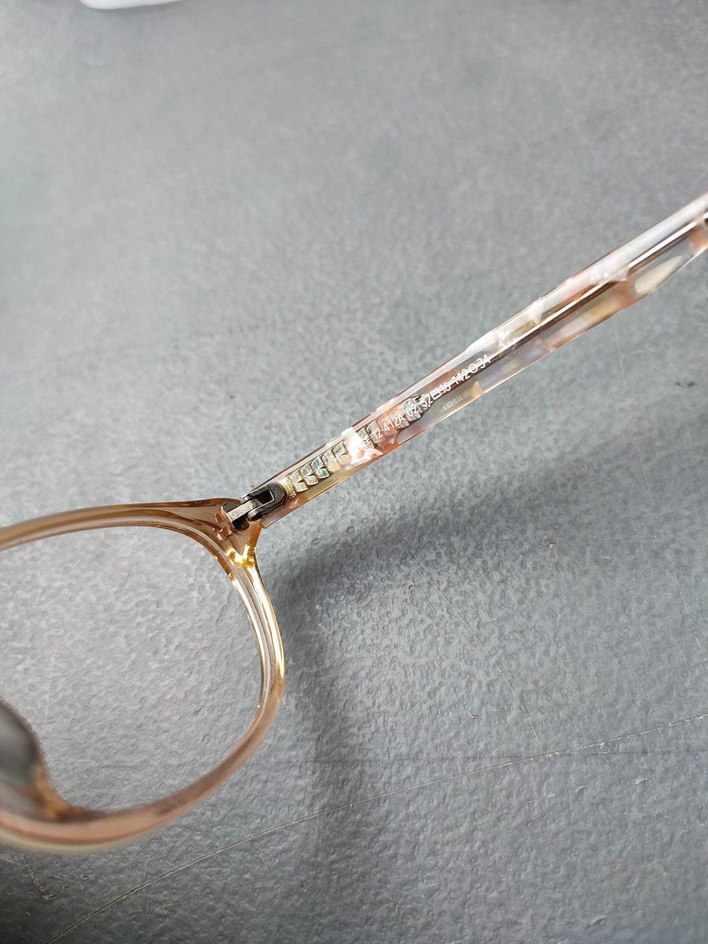 Plastic Frame JINS Transparent Orange (ALCF12412A02) Eyeglass