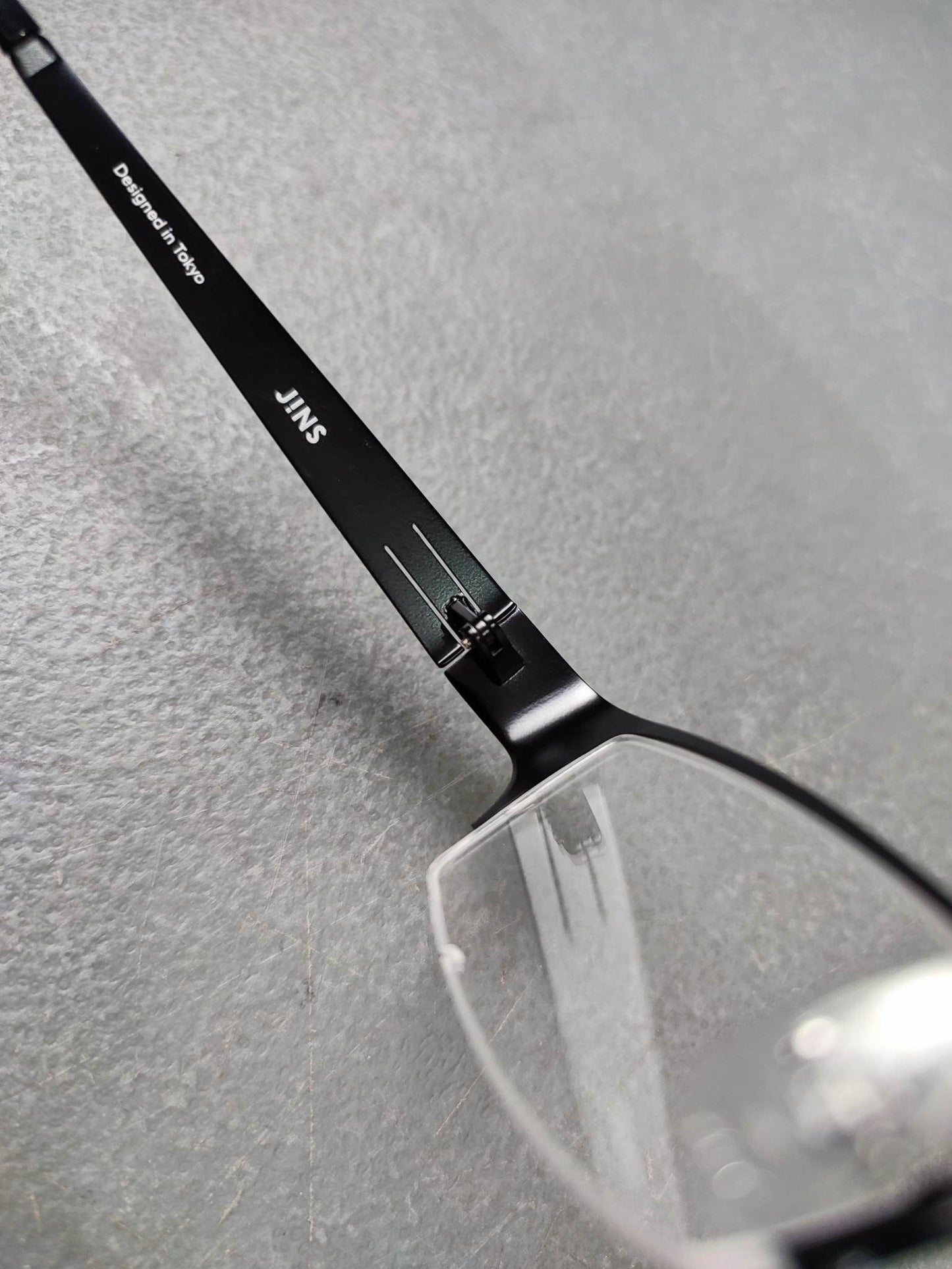 Plastic/Metal Frame JINS Matt Black (MMN15S577F94) Eyeglass