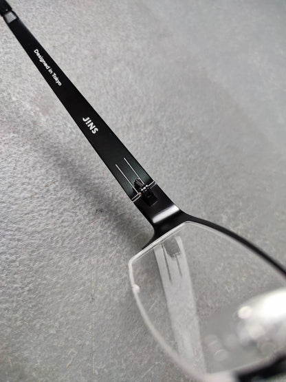 Plastic/Metal Frame JINS Matt Black (MMN15S577F94) Eyeglass