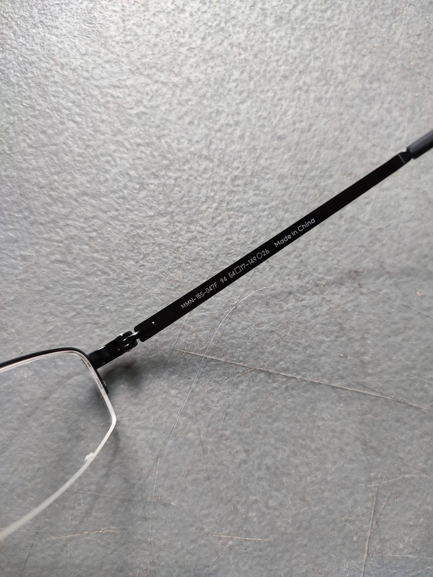 Plastic/Metal Frame JINS Glossy Black (AMMN15S047F94) Eyeglass