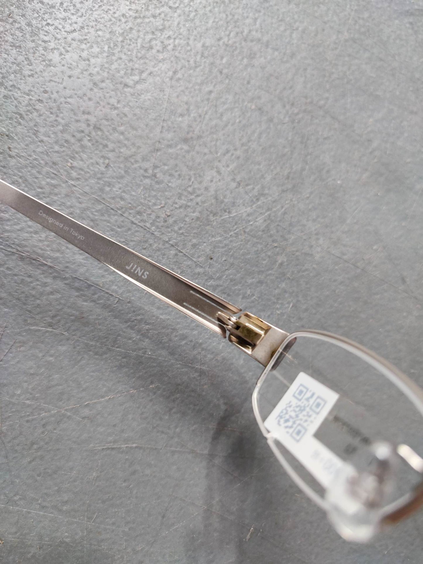Plastic/Metal Frame JINS Silver (AMMN15S572G96) Eyeglass