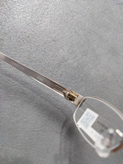 Plastic/Metal Frame JINS Silver (AMMN15S572G96) Eyeglass