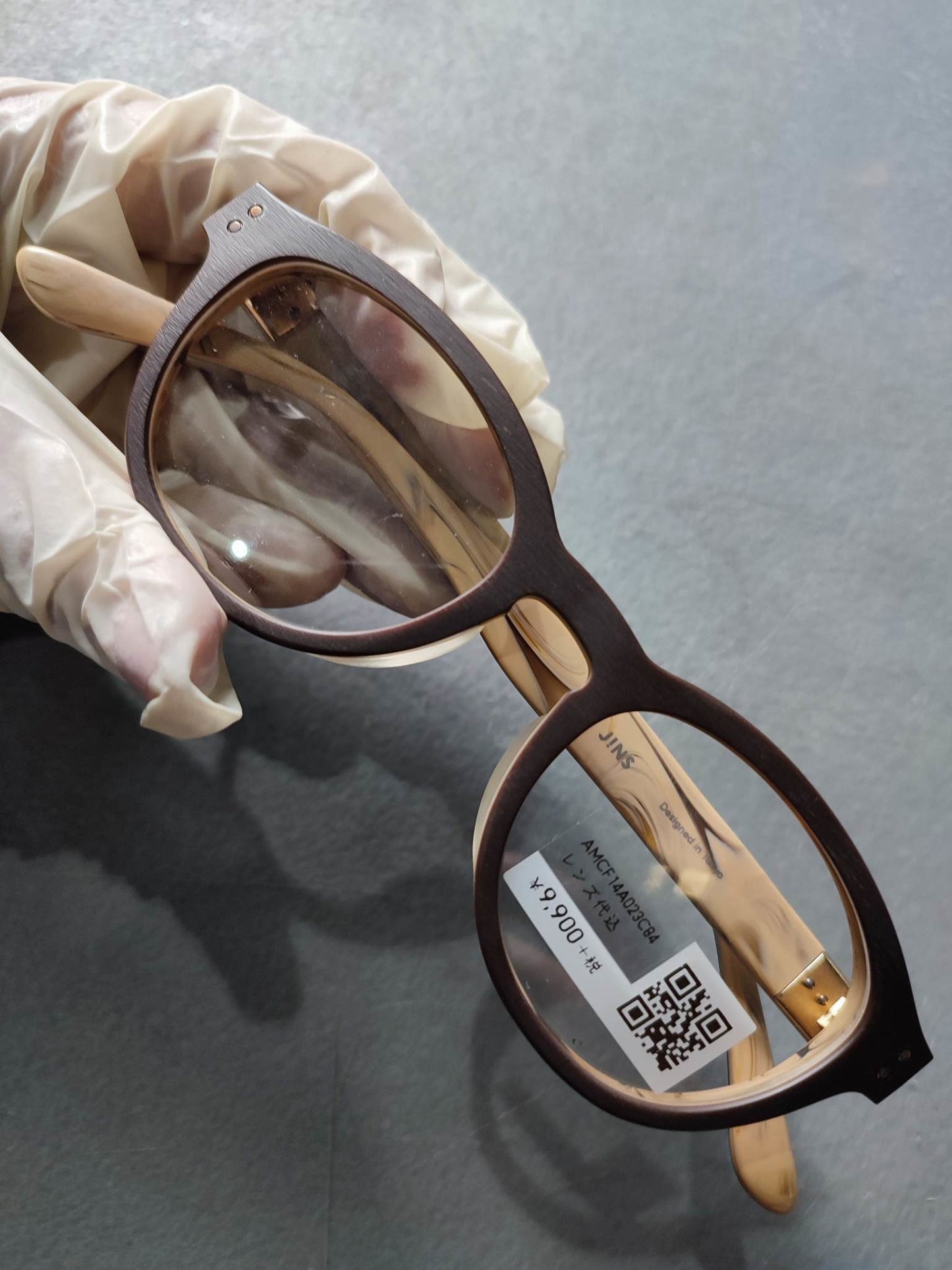 JINS Beige/Matt Brown (AMCF14A023C84) Eyeglass