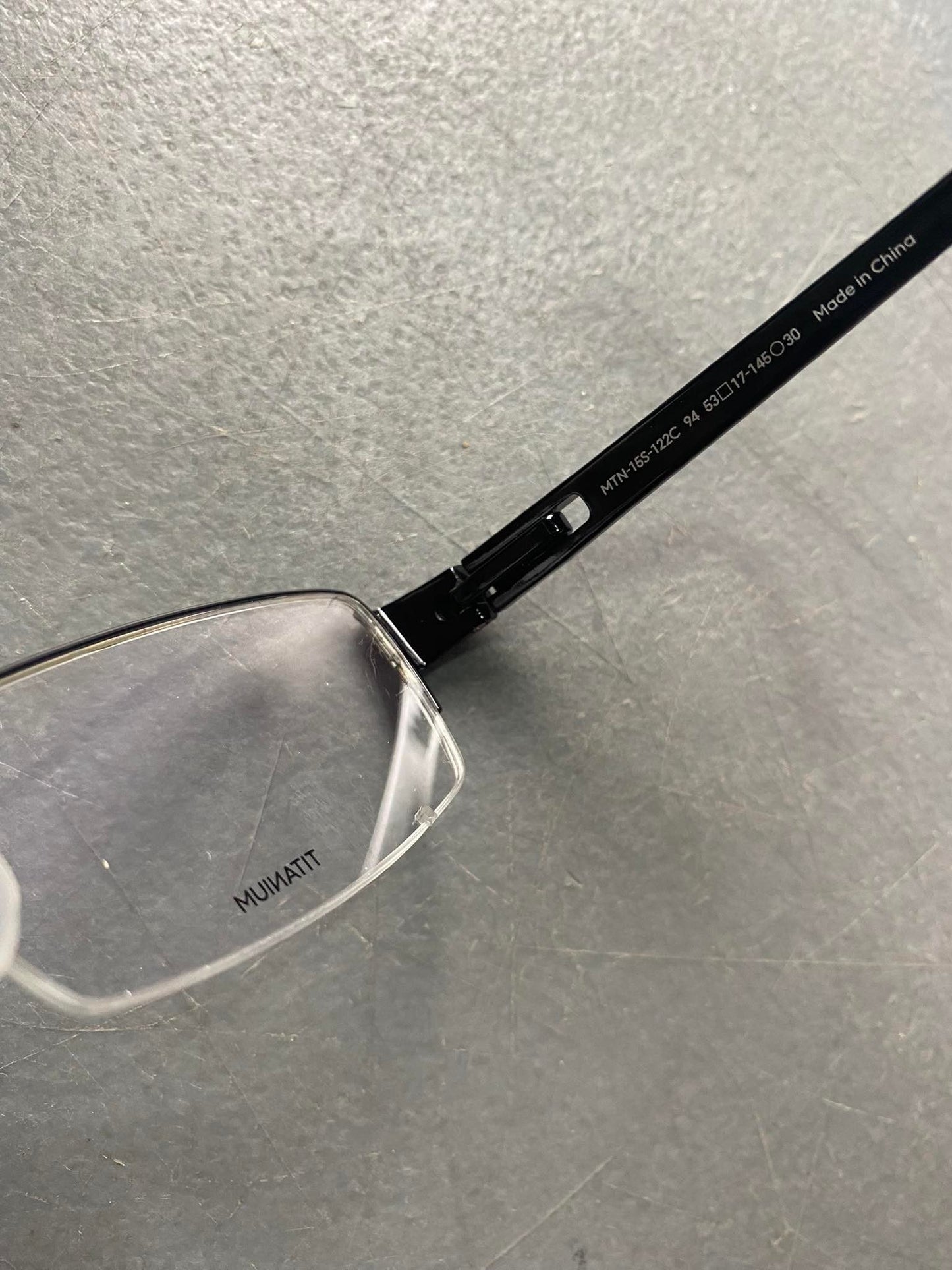 Plastic/Metal Frame JINS Glossy Black (AMTN15S122C94) Eyeglass