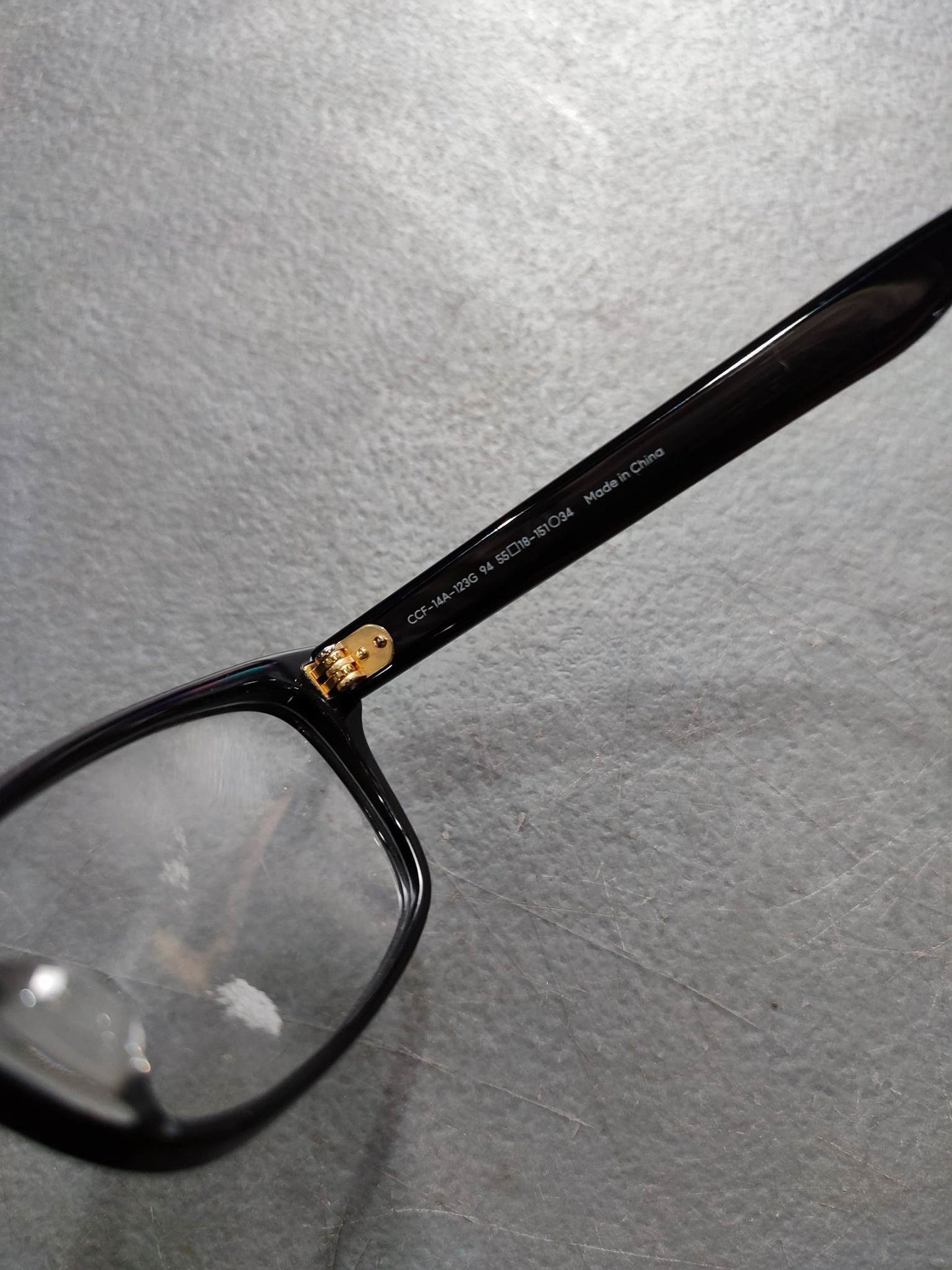 Plastic Frame JINS Glossy Black (ACCF14A123G94) Eyeglass