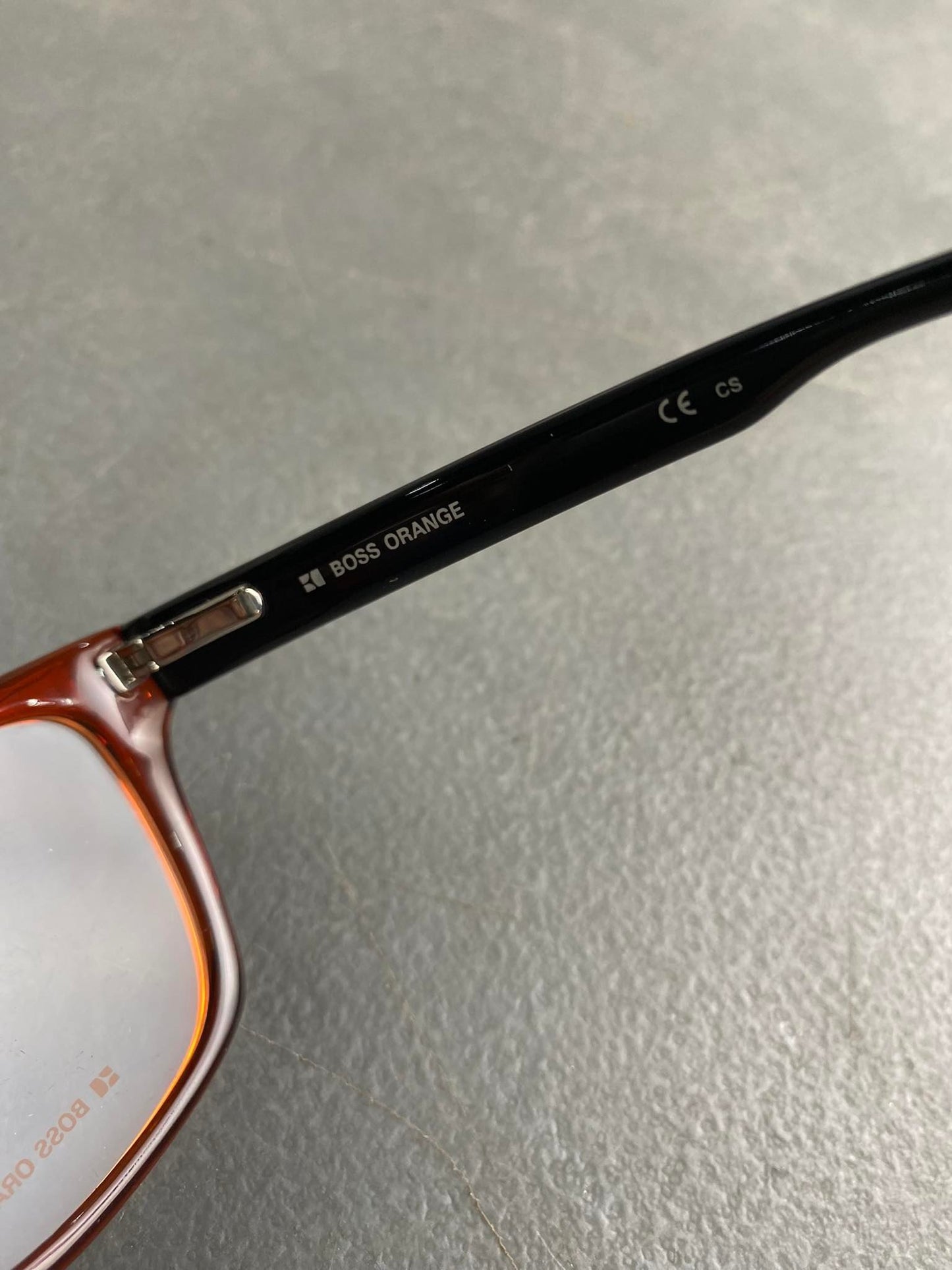 Plastic Frame BOSS ORANGE Orange/Black (B0 0008 SNB) Eyeglass