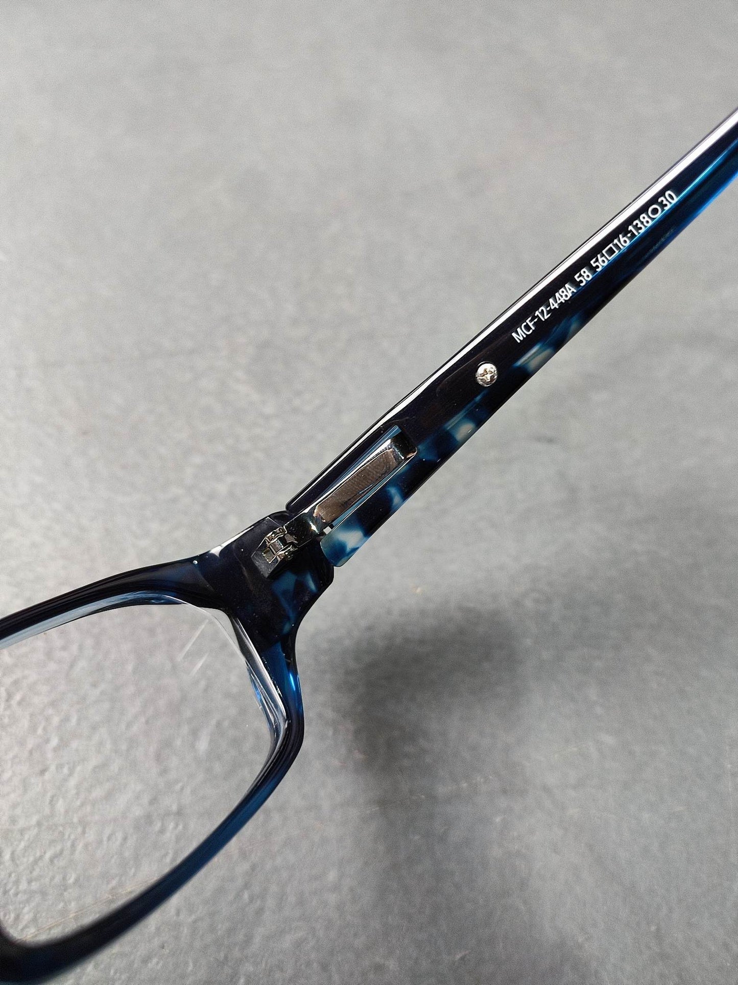 Plastic Frame JINS Black/Blue (AMCF-12448A58) Eyeglass