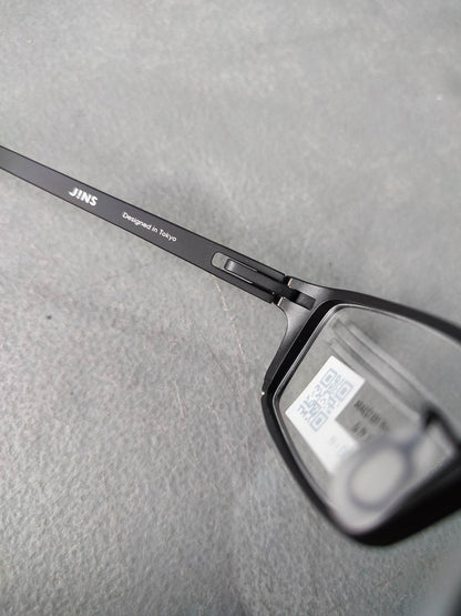 Plastic Frame JINS Black (AMMF15S123A94) Eyeglass