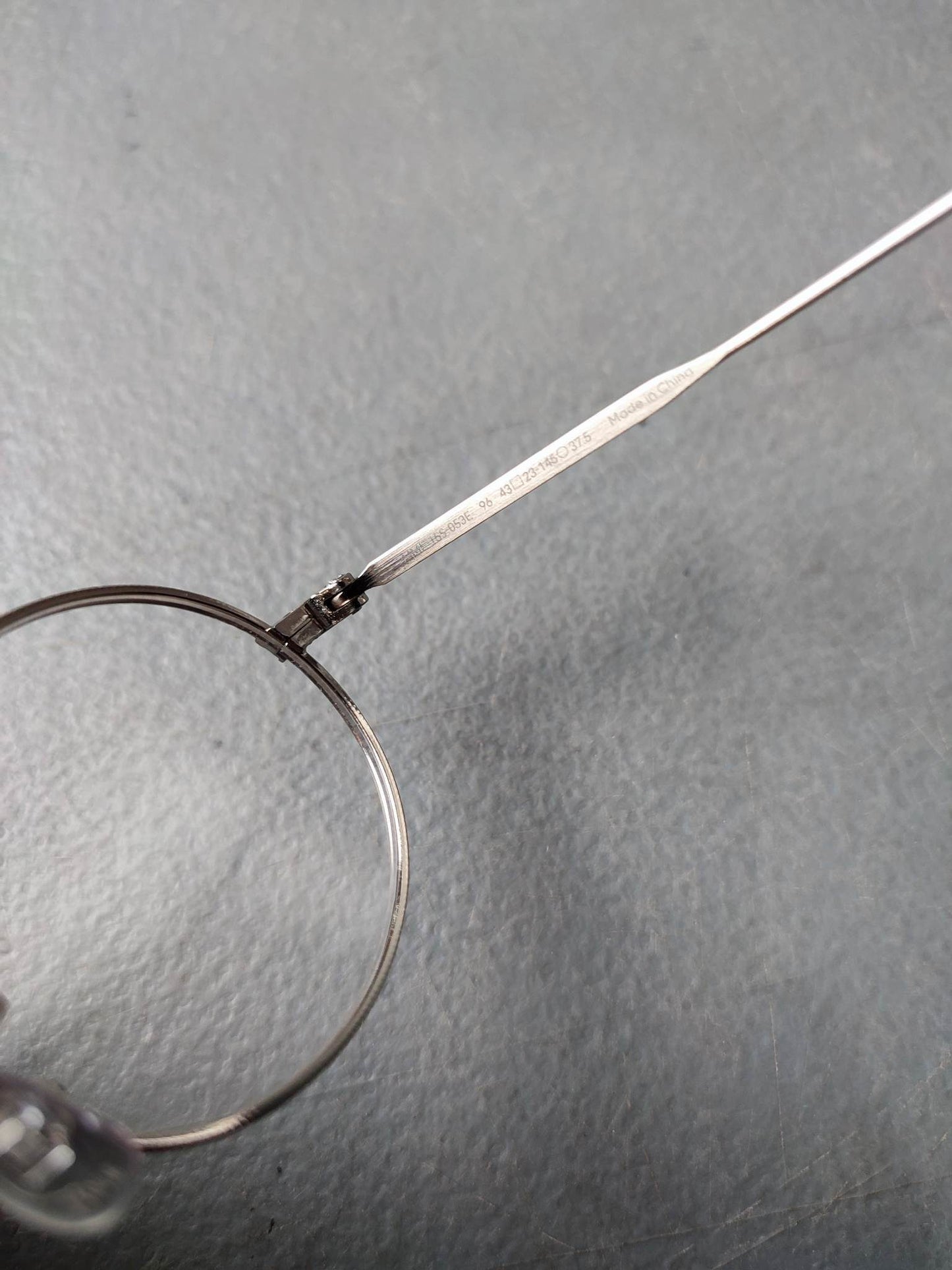 Stainless Metal Frame JINS Silver/Black (MMF-15S-053E) Eyeglass