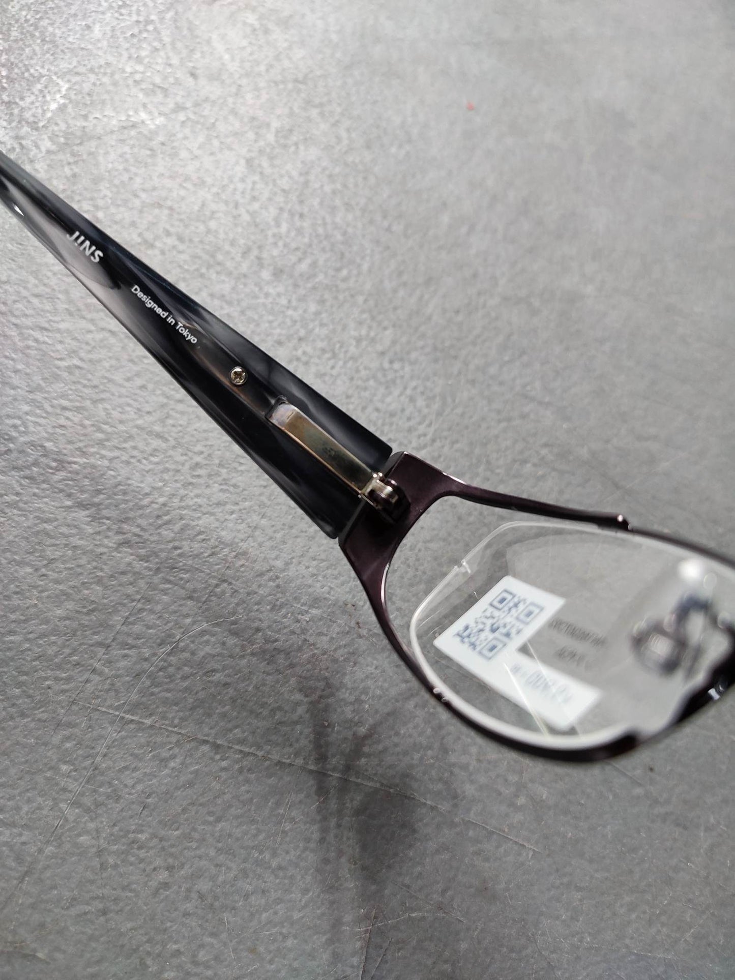 Plastic Frame JINS Glossy Black (AMMN15S067D93) Eyeglass