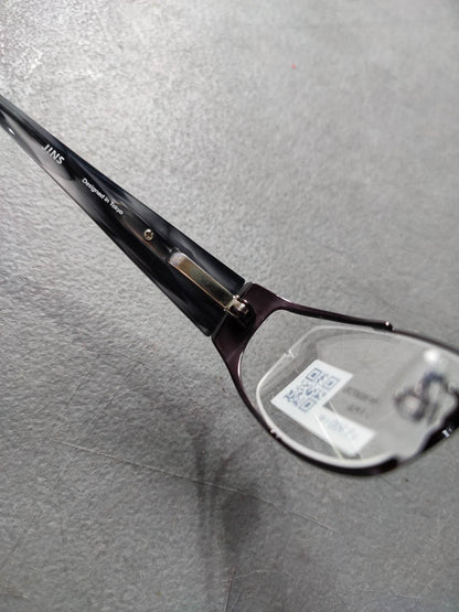 Plastic Frame JINS Glossy Black (AMMN15S067D93) Eyeglass