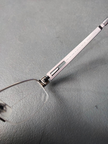 Stainless Steel Frame JINS Silver/Black (AMMN14A262B96) Eyeglass
