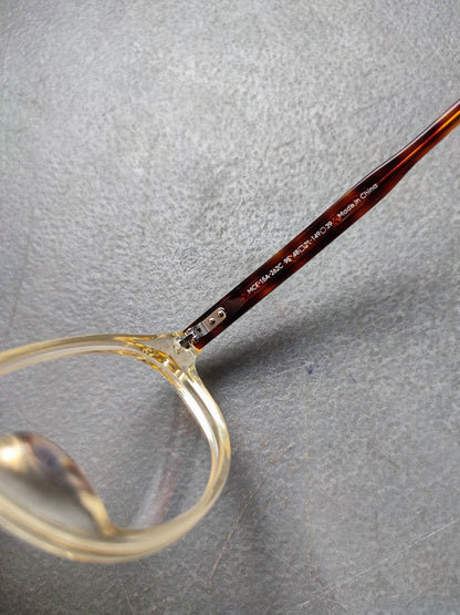 Plastic Frame JINS Transparent/Yellow/Orange/Brown (AMCF15A262C95) Eyeglass