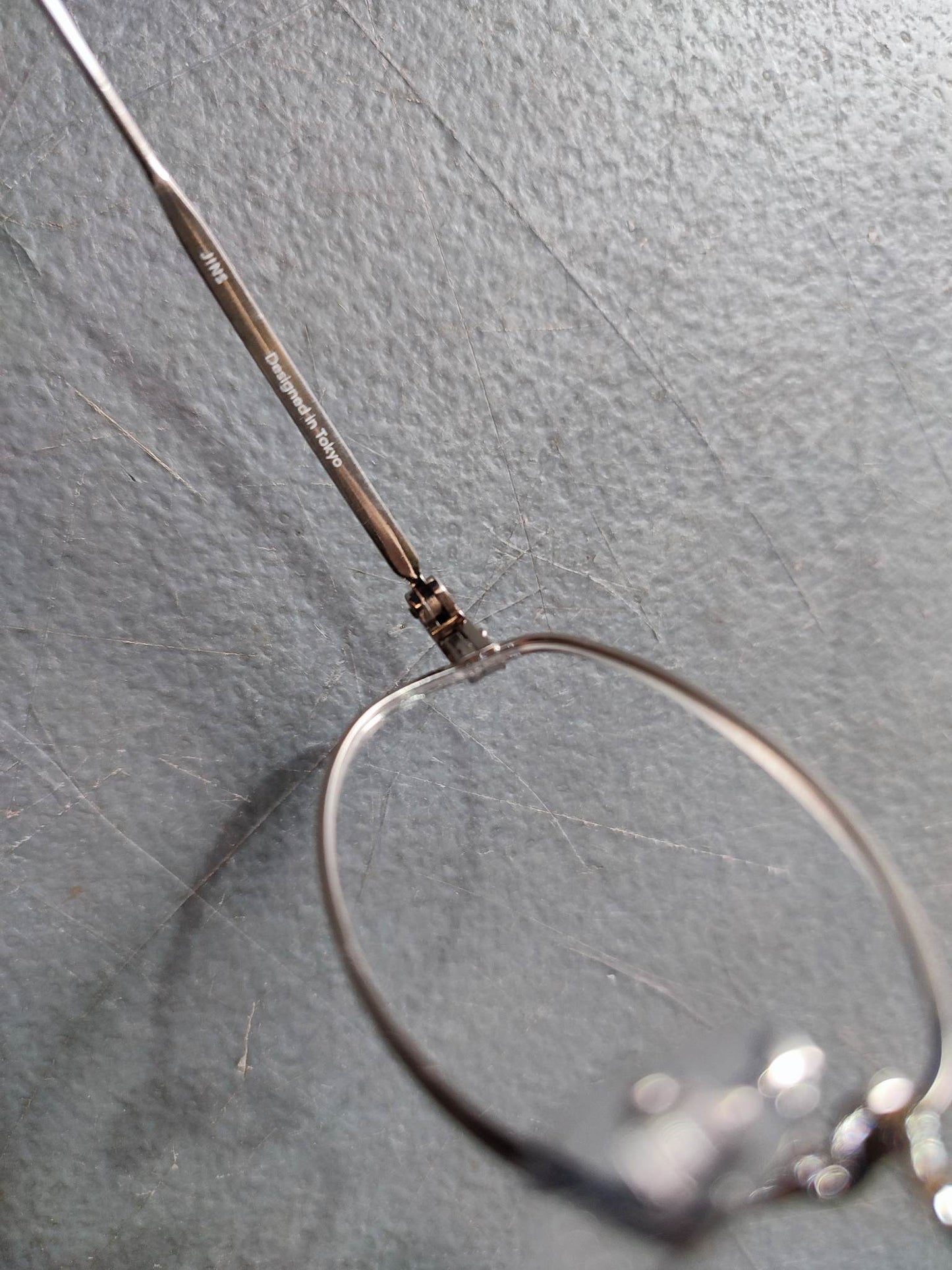 Plastic/Metal Frame JINS Silver (MMF15S056E96) Eyeglass