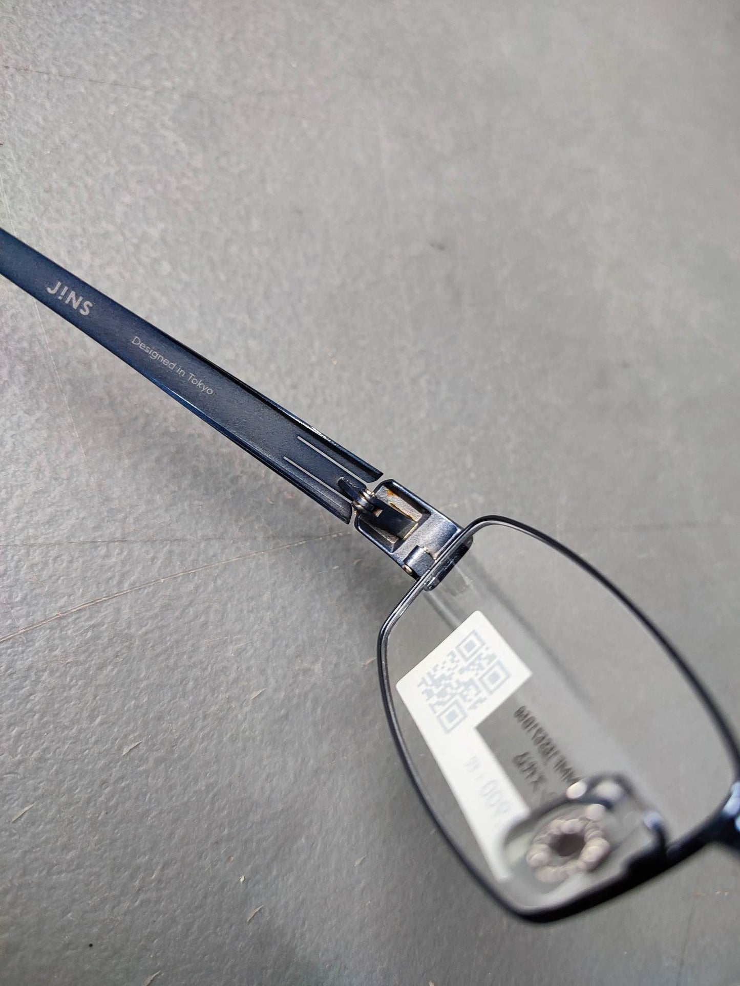 Plastic/Metal Frame JINS Glossy Blue (AMMF15S571B58) Eyeglass