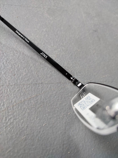 Plastic/Metal Frame JINS Black (AMMN15S047J94) Eyeglass