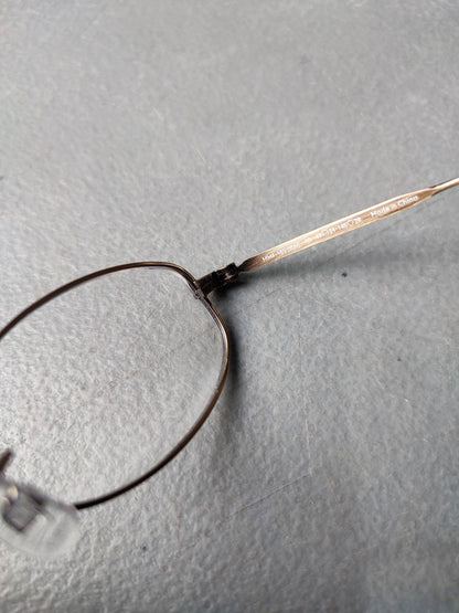 Plastic/Metal Frame JINS Gold (MMF-15S-056E) Eyeglass